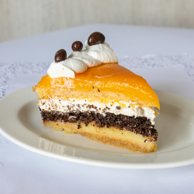 Tarta de Yema con Chocolate